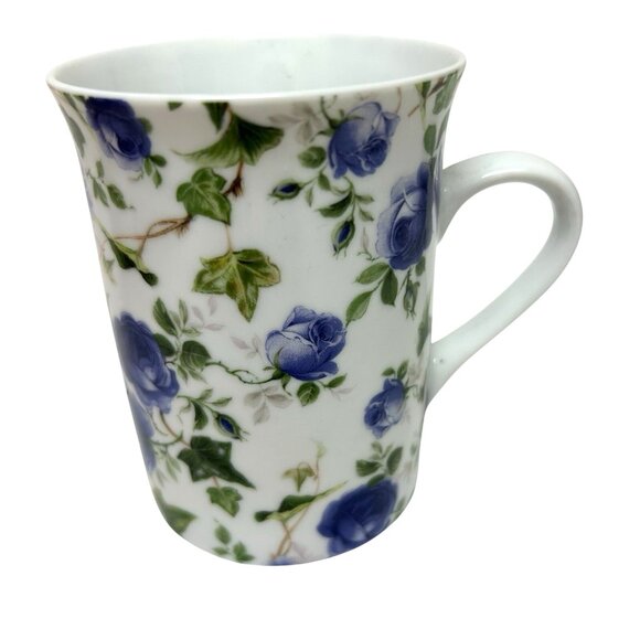 Vintage Rare Springfield Bone China Coffee Tea Mug Cup Floral Made In England - Picture 3 of 6